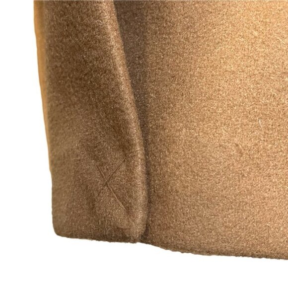Zara Men’s 4 Way Stretch Camel Coat Sz XL Mid Length Classic Minimalist Refined - Picture 13 of 14